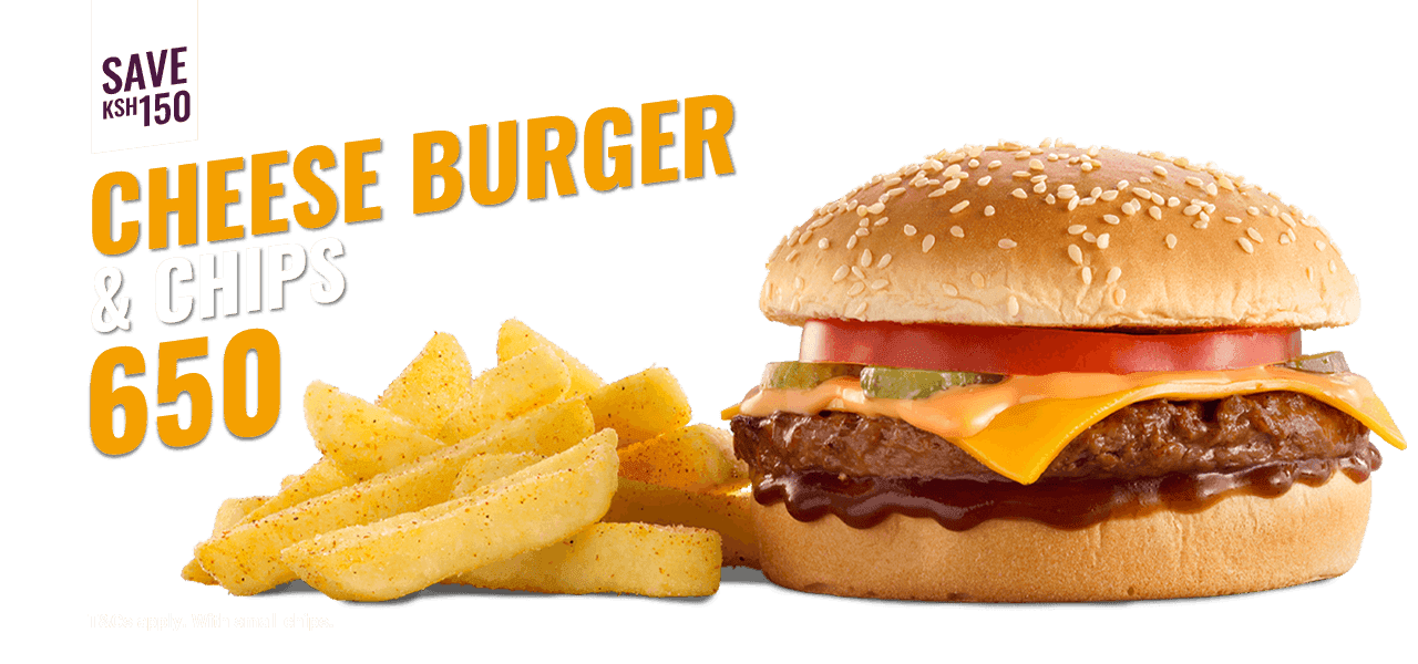 Cheese Burger & Chips