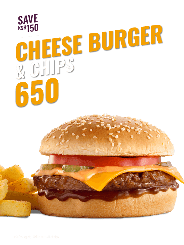 Cheese Burger & Chips